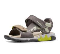 Clarks Premium Boys Spiney Tail K Flat Sandal, Grey, 10 UK