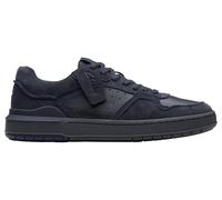 Clarks Mens Courtlite2 Lo Navy Suede Trainers,Lace Up