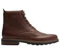 Clarks Premium Men's Newford LaceBT Fashion Boot, Mid Tan Lea, 8 UK
