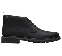 Clarks Premium Men's Newford Mid Chukka Boot, Black Leather, 7 UK