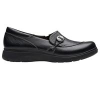 Clarks Premium Women's Certina Ease Slipper, Black Leather, 3.5 UK