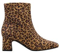Clarks Premium Women's Fernie Zip Ankle Boot, Leopard Suede, 4.5 UK