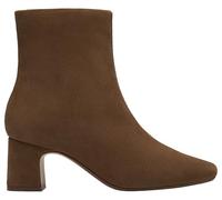 Clarks Premium Women's Fernie Zip Ankle Boot, Walnut Suede, 6 UK