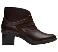 Clarks Premium Women's Shaya Sky Combat Boot, Dark Brown Lea, 8 UK