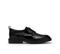 Clarks Womens Previa Lace Black Patent Derby Shoes,Lace Up