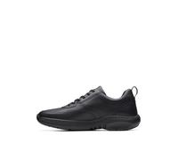 Clarks Pro Lace Leather Shoes in Black Size 6.5