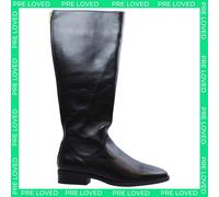Clarks Pure Ride Zip-Up Black Smooth Leather Womens Boots NO BOX