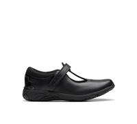 Clarks Relda Gem Kid Leather Shoes in Black Size 2