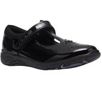 Clarks Relda Magic K. Black Patent Girls School Shoes 1.5 UK
