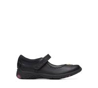 Clarks Relda Sea K Girls School Shoes 1.5 Black