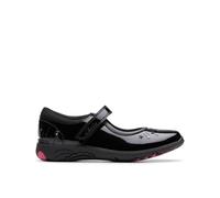 Clarks Relda Wish Kid Black Patent Mary Jane, Riptape, School Shoes | Size: 11-Wide Fit Clarks Black 11-Wide Fit