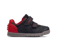 Clarks Boy's Rex Play T Sneaker, Navy Red Lea, 4 UK Child