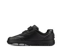 Clarks Rex Stride K, Unisex Kinder, Schwarz,
