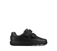 Clarks Rex Stride K Black leather Kids Boys Shoes 6269-88H in a Plain Leather in Size 2.5