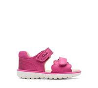 Clarks Roam Wing Toddler Leather Sandals In Pink Standard Fit Size 4