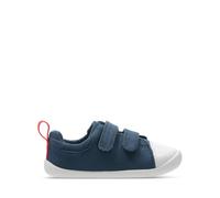 Clarks Roamer Craft Toddler Navy Canvas Canvas, Riptape in Blue | Size: 2-Extra Wide Fit Clarks Blue 2-Extra Wide Fit