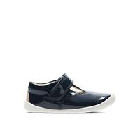 Clarks Girls Clarks T-Bar First Shoes Roamer Go - Navy - UK 2.5 Infant - F