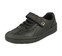 Clarks Rock Pass Toddler Leather Shoes in Black Extra Wide Fit Size 9