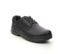 Clarks Rockie Walk Gtx Black leather Mens comfort shoes 7346-48H in a Plain Leather in Size 8.5