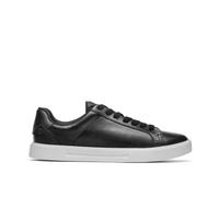 Clarks Romsey Lace Black/white Lace Up,trainers Black 7-Standard Fit