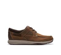 Clarks Sailview Lace Beeswax Leather Boat Shoes In Brown Brown 6.5-Standard Fit