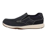 Clarks Men's Sailview Step Loafer Flat, Navy Nubuck, 6 UK