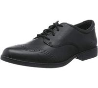 Clarks Sami Walk K Leather Shoes in Black Wide Fit Size 11½
