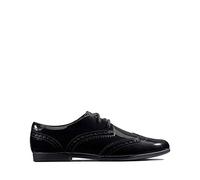 Clarks Scala Lace Youth Leather Shoes in Black Size 3.5