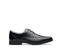 Clarks Scala Step Youth Leather Shoes in Black Narrow Fit Size 8