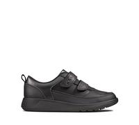 Clarks Boys Clarks Hook & Loop School Shoes Scape Flare K - Black Leather - UK 11 Child - E