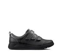 Clarks Scape Sky Boys Senior School Shoes 8 UK Black