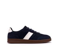 Clarks Seco Speed Navy Suede Trainers,lace Up In Blue Blue 6-Standard Fit
