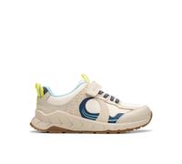 Clarks Selva Hero Kid Cotton Trainers, Riptape in Beige | Size: 12-Standard Fit Clarks Beige 12-Standard Fit