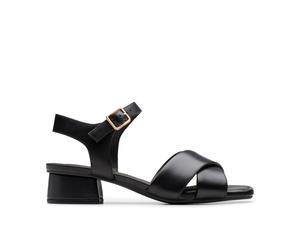 Clarks Serina35 Cross Sandal BLACK SIZE 4