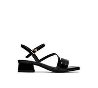 Clarks Women's Serina35 Strap Black Patent Heeled Sandals | Size: 7-Standard Fit Clarks Black 7-Standard Fit