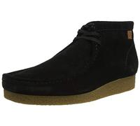 Clarks Shacre Wallabee Boot, mens Chukka, Black (Black Suede), 7.5 UK (41.5 EU)