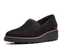 Clarks Sharon Dolly Wide Fit Casual Slip On Shoes 8 UK Black