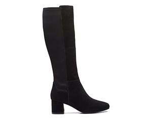 CLARKS Sheer55 Hi Suede Boots In Black