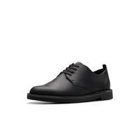 Clarks Men's Shepton Low, Black Leather, 6 UK
