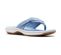 Clarks Womens Brinkley Sea Denim Blue Interest Flip Flop,Flat Sandals,Flip Flops