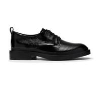 Clarks Womens Previa Lace Black Patent Derby Shoes,Lace Up
