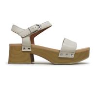 Clarks Sivanne Bay Platform Mid Heel Sandals - Ivory, Beige, Size 7, Women Beige