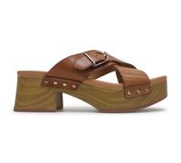 Clarks Sivanne Walk Leather Women's Comfort Sandals - Tan - Size:UK 5