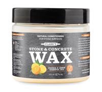 CLARK'S Soapstone - Slate and Concrete Wax - Enriched with Citrus Oils - Natural Beeswax and Carnauba Blend - Ideal for Stone Countertops - Varnish Concrete - Slate Polish - Concrete Table Wax - 177ml