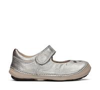 Clarks Softly Eden Girls First Shoes 5.5 F UK Grey