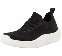 Clarks Womens Solevana Lace Black Trainers Textile Casual