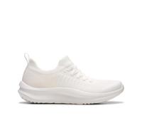 Clarks Womens Solevana Lace White Trainers Textile Casual