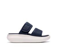 Clarks Solevana Star2 Navy Flat Sandals,sliders In Blue Blue 7-Standard Fit