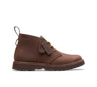 Clarks Solsbury Desert Boot Dark Brown Leather Lace Up,desert Boots,ankle Boots Brown 9-Standard Fit