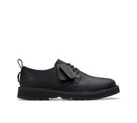 Clarks Solsbury Lace Black Leather Lace Up,derby Shoes Black 8.5-Standard Fit
